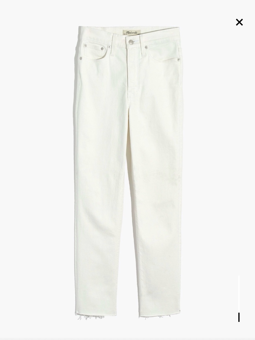 Madewell The Perfect Vintage Jeans in Tile White